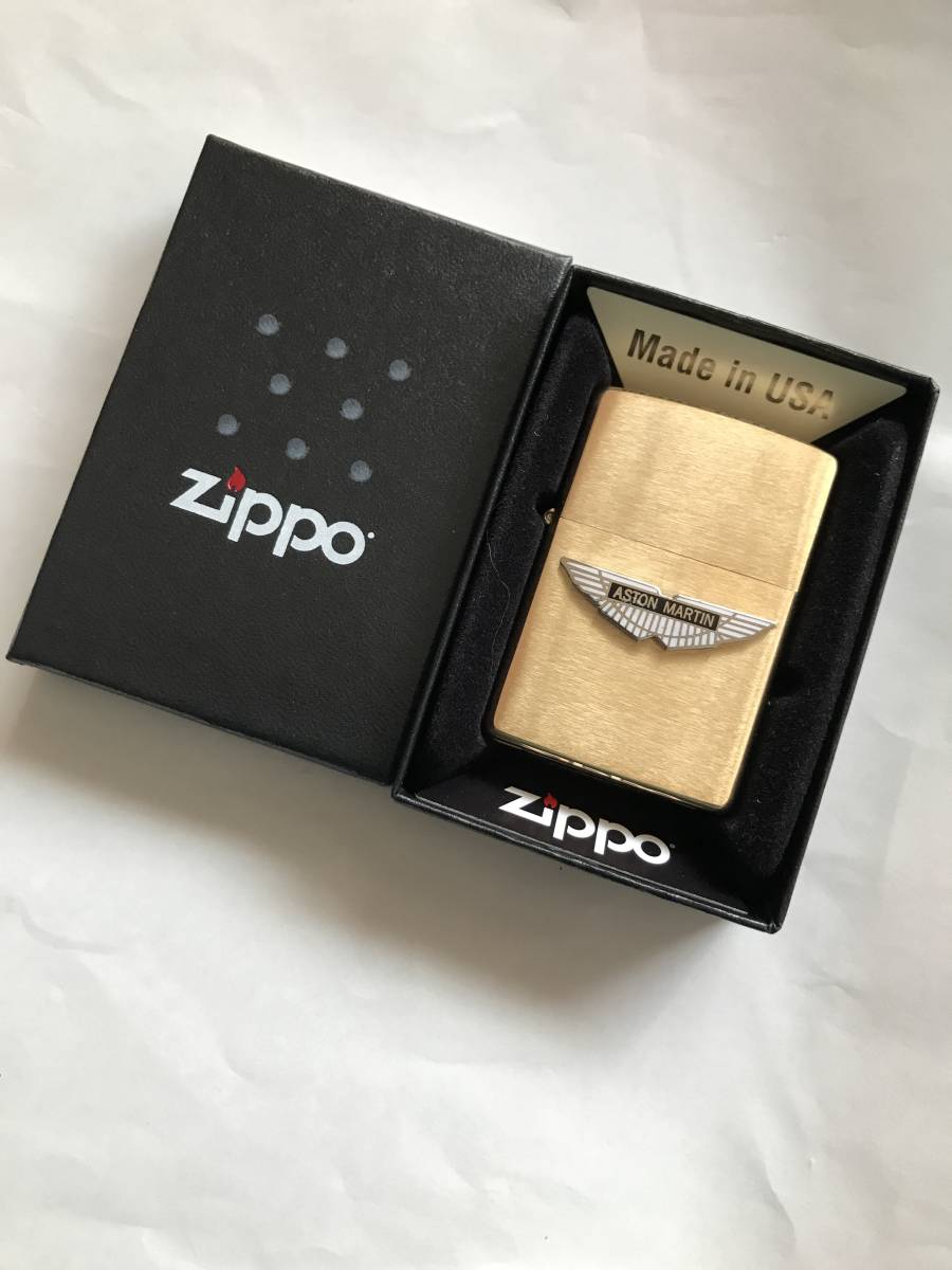 Spx】アストンマーチンZIPPO／ジッポライターゴールド【ASTON MARTIN