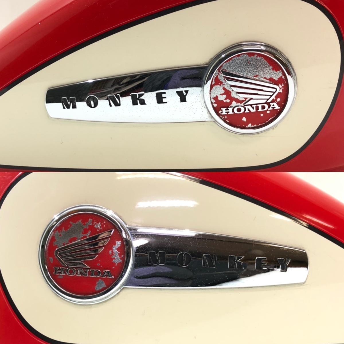 179) ホンダ モンキー 純正 タンク 赤/白 Z50J-2216※※※ 12V 4速 