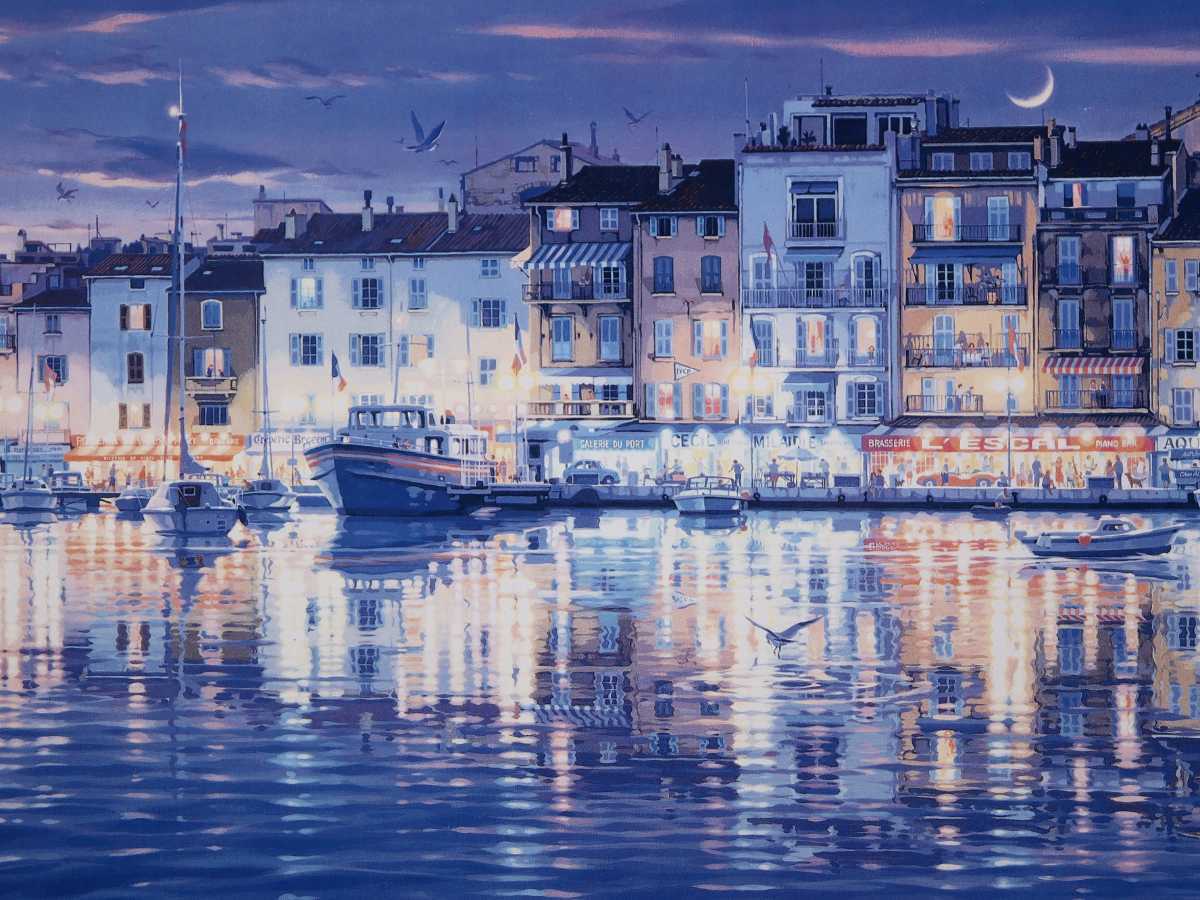 正規品 笹倉鉄平 代表作 1994年オフセット「ST.TROPEZ サントロペ」画