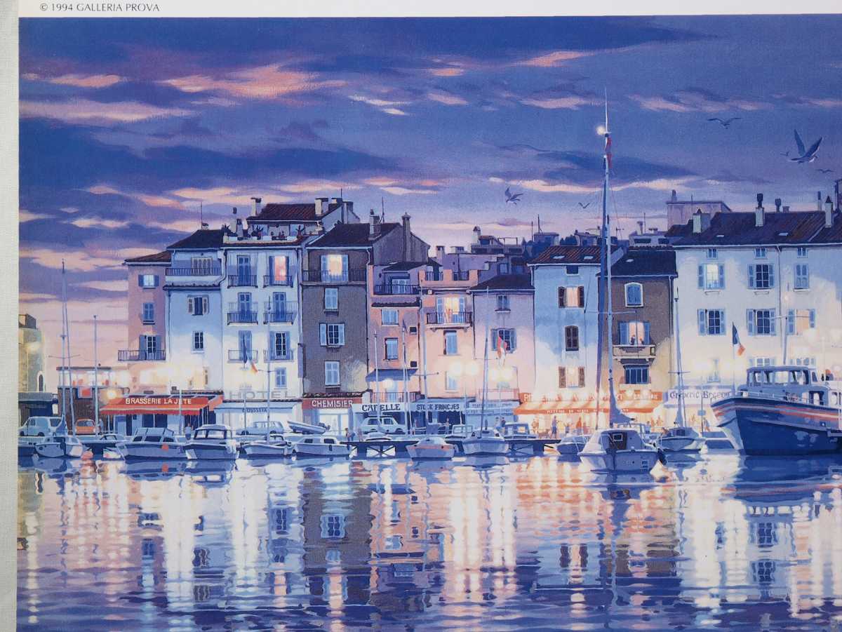 正規品 笹倉鉄平 代表作 1994年オフセット「ST.TROPEZ サントロペ」画