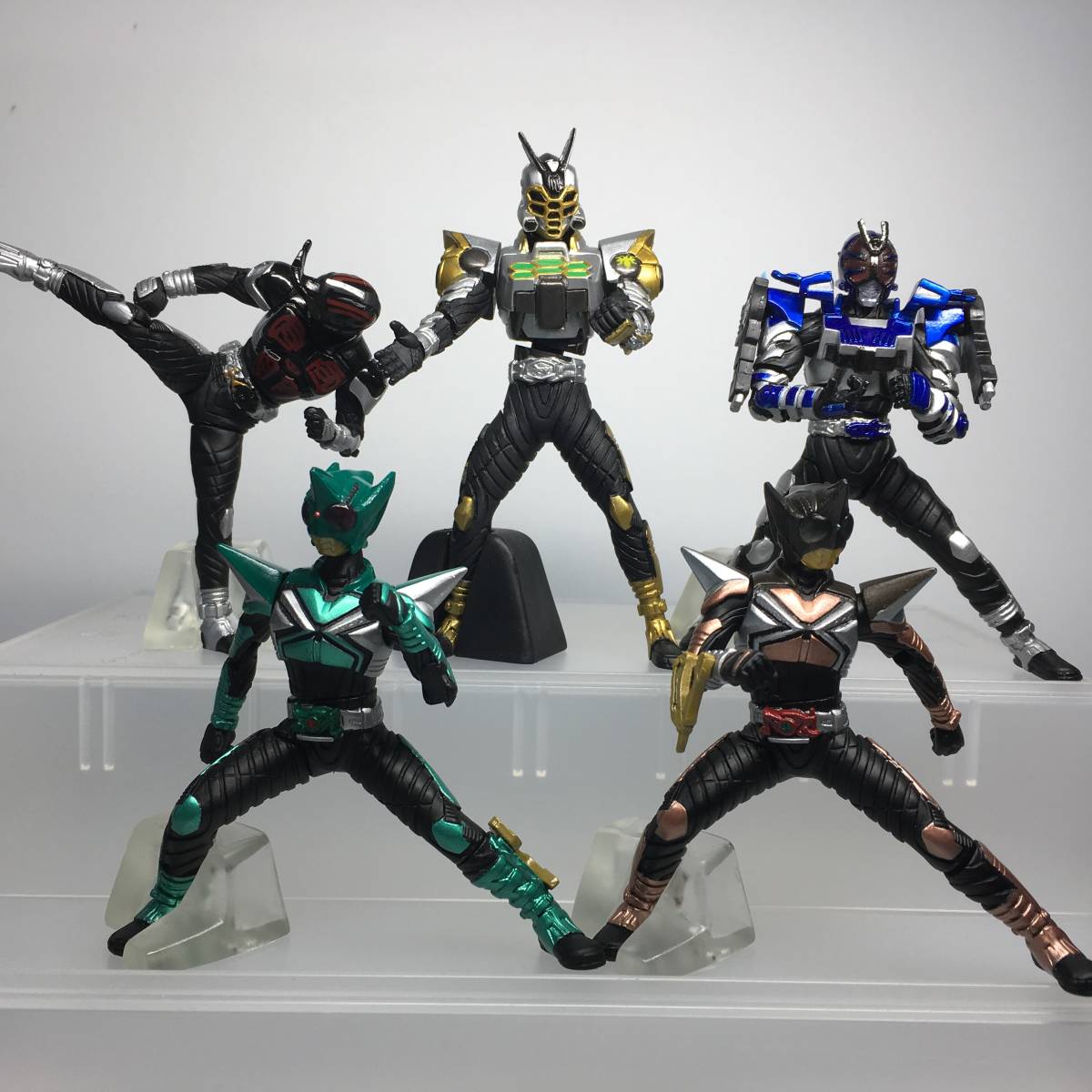 仮面ライダーカブト フィギュア5点② キックホッパー パンチホッパー 