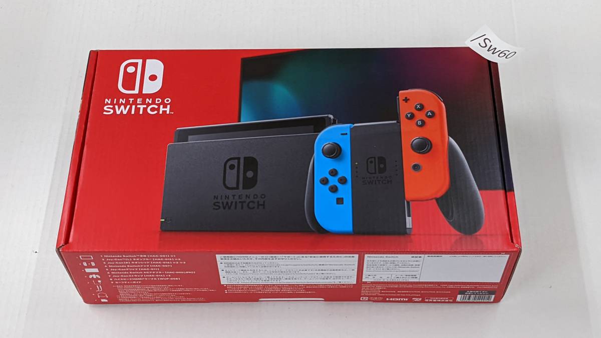 ◎送料無料!! [※箱傷み品] 未使用 ニンテンドースイッチ本体 / ネオンブルー・ネオンレッド Switch /Sw60