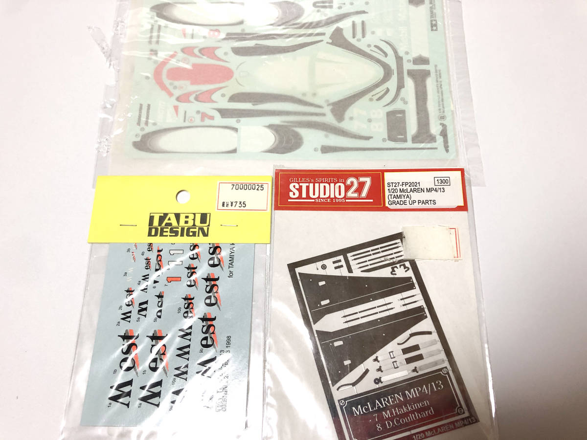 タミヤ】1/20 対応デカール & エッチングパーツ セット マクラーレン 