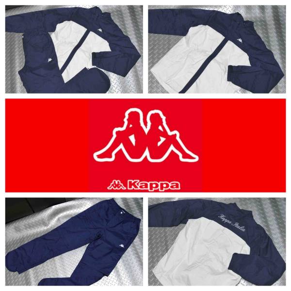 K33★KAPPA GOLF★カッパ★配色レインスーツ上下セット★LL★NV