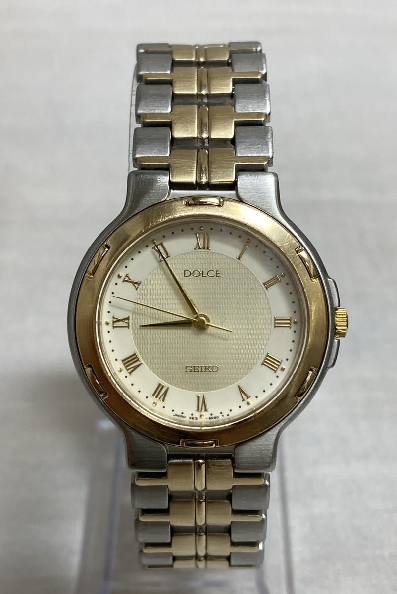 ◇稼働中・SEIKO DOLCE / セイコー ドルチェ・メンズ腕時計、コンビ 