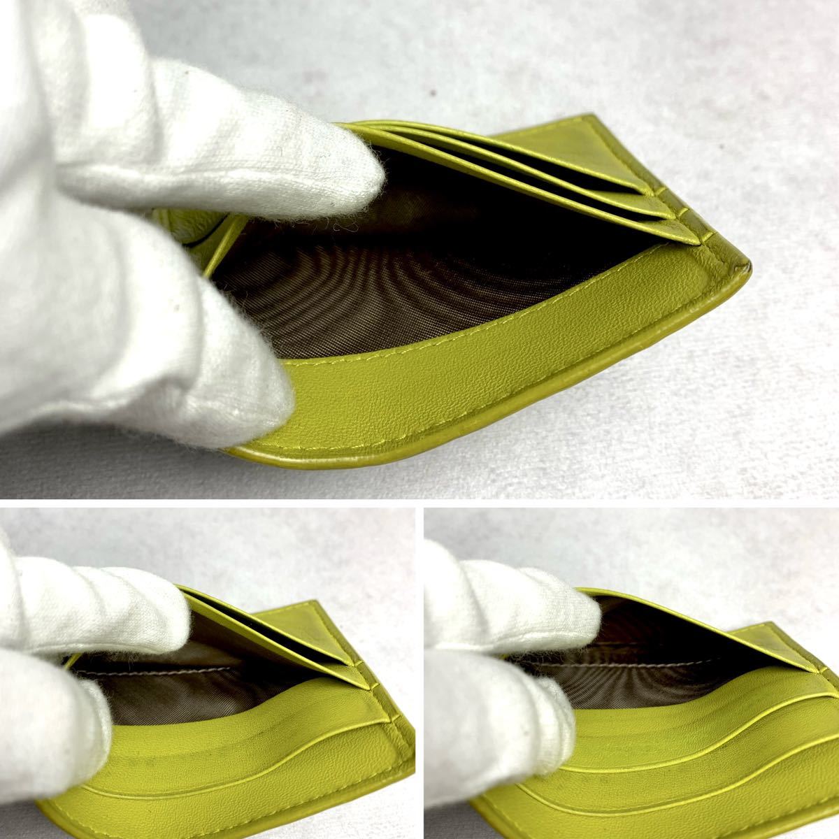 1円 ボッテガヴェネタ マネークリップバイカラー 二つ折り財布 カード