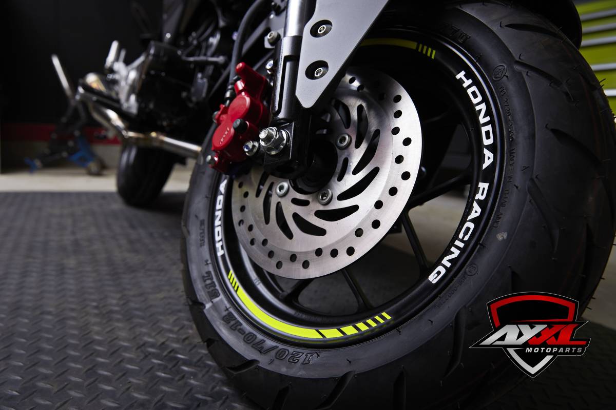 NSR50前後ホイールセット ブレーキディスク付き 前期3本スポーク 