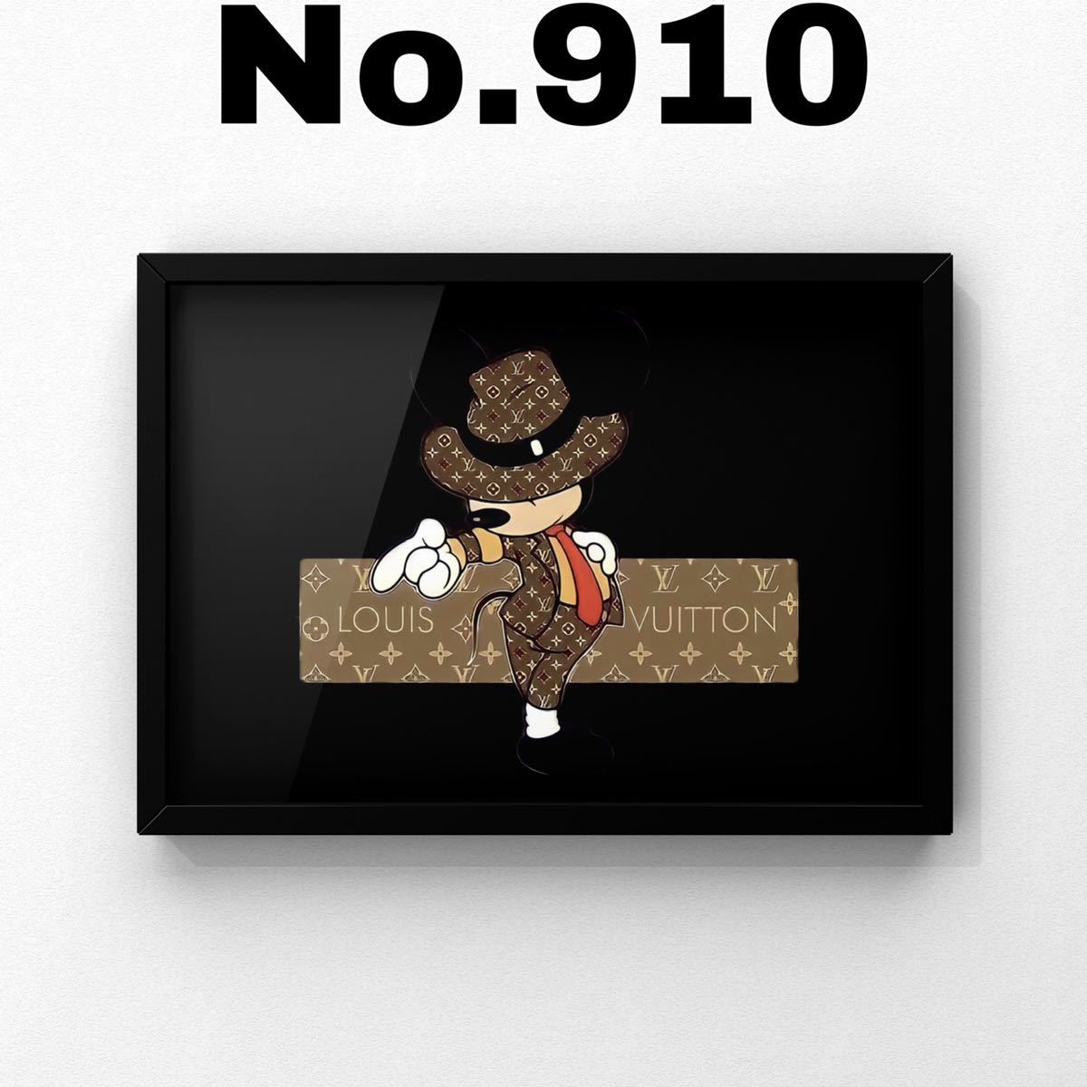 No.910【超高画質】☆ルイヴィトン ミッキー☆パロディ アート