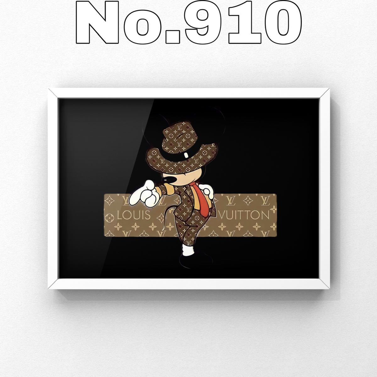 No.910【超高画質】☆ルイヴィトン ミッキー☆パロディ アート
