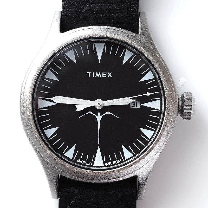 L01675W 新品 TIMEX/ケオネ ヌーンズ 腕時計 グレー×シルバー TW2T81800 クオーツ 箱付き タイメックス