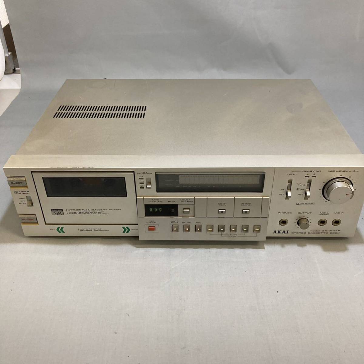KG4k5 AKAI カセットデッキ ステレオ アカイ GX-F44R AKAI ステレオ