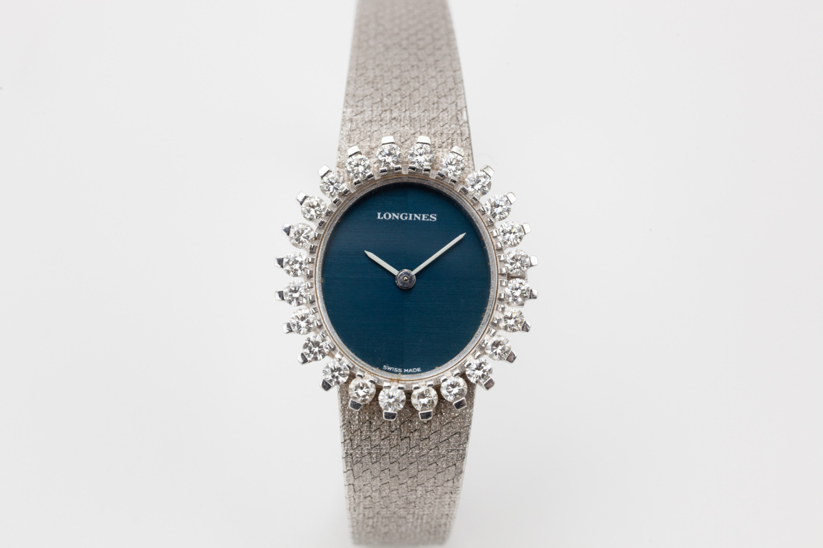 1円〜LONGINES ロンジン 腕時計 レディース 手巻き K18WG 約50.7g