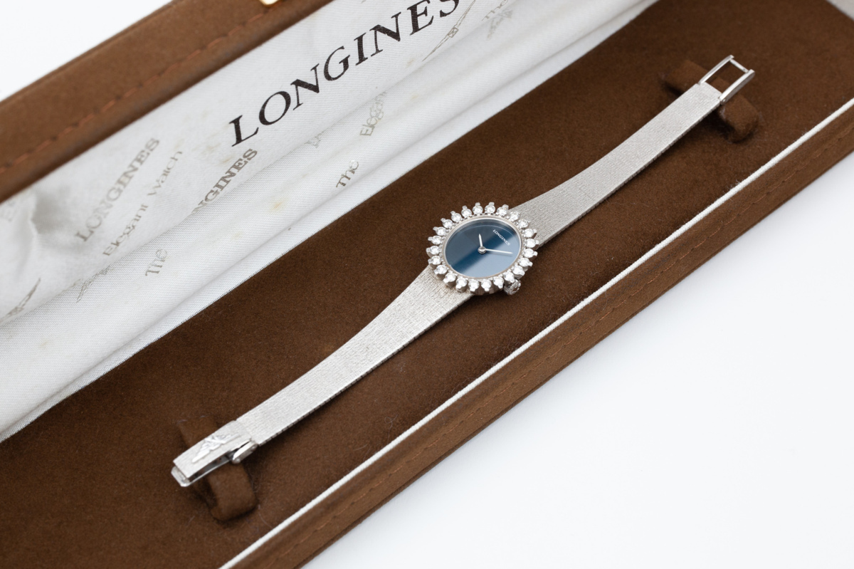 1円〜LONGINES ロンジン 腕時計 レディース 手巻き K18WG 約50.7g