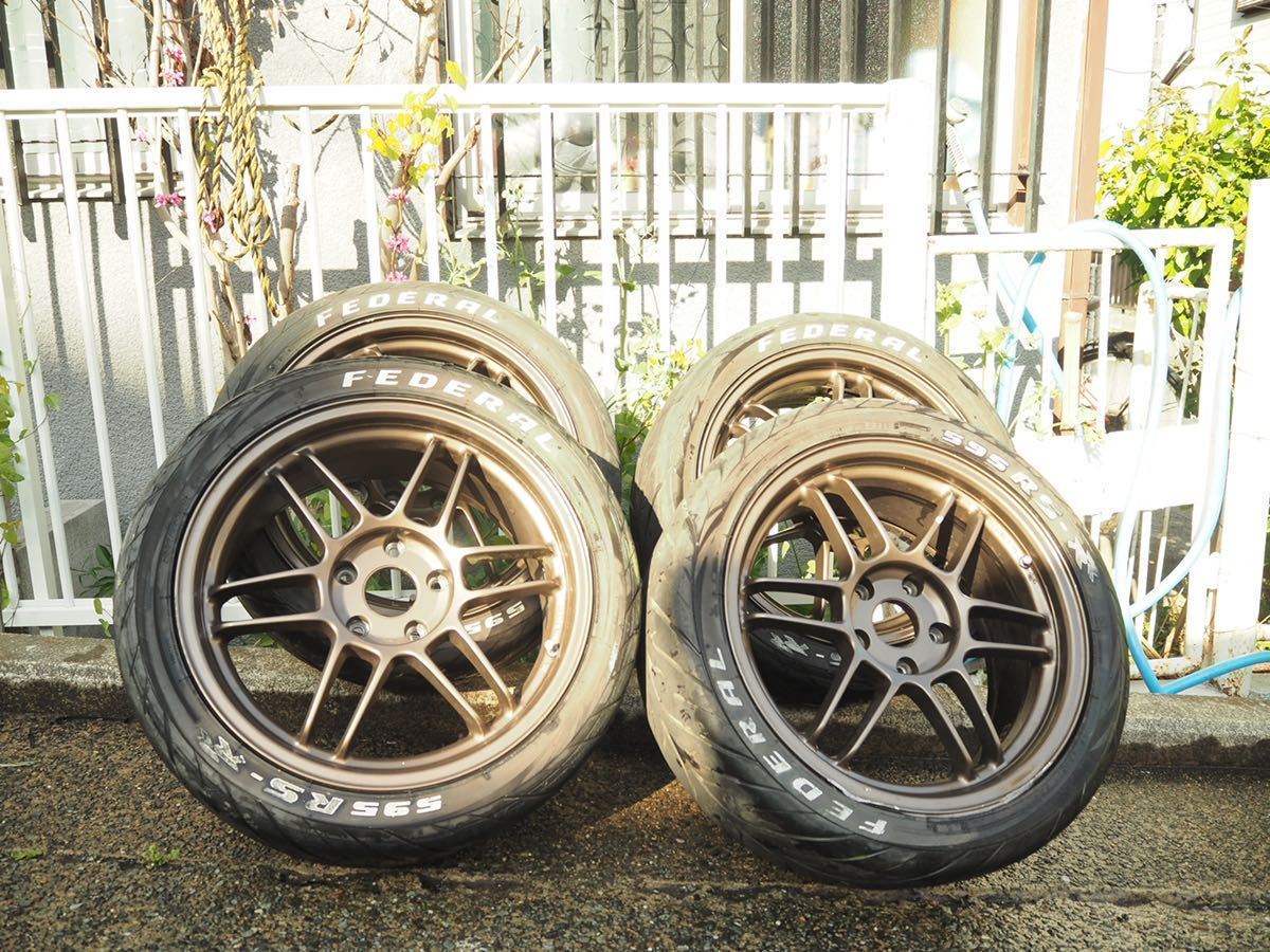 共豊 トレーサー（ENKEI RPF-1）軽量7.1kg 4本 17インチ PCD114.3 5穴 