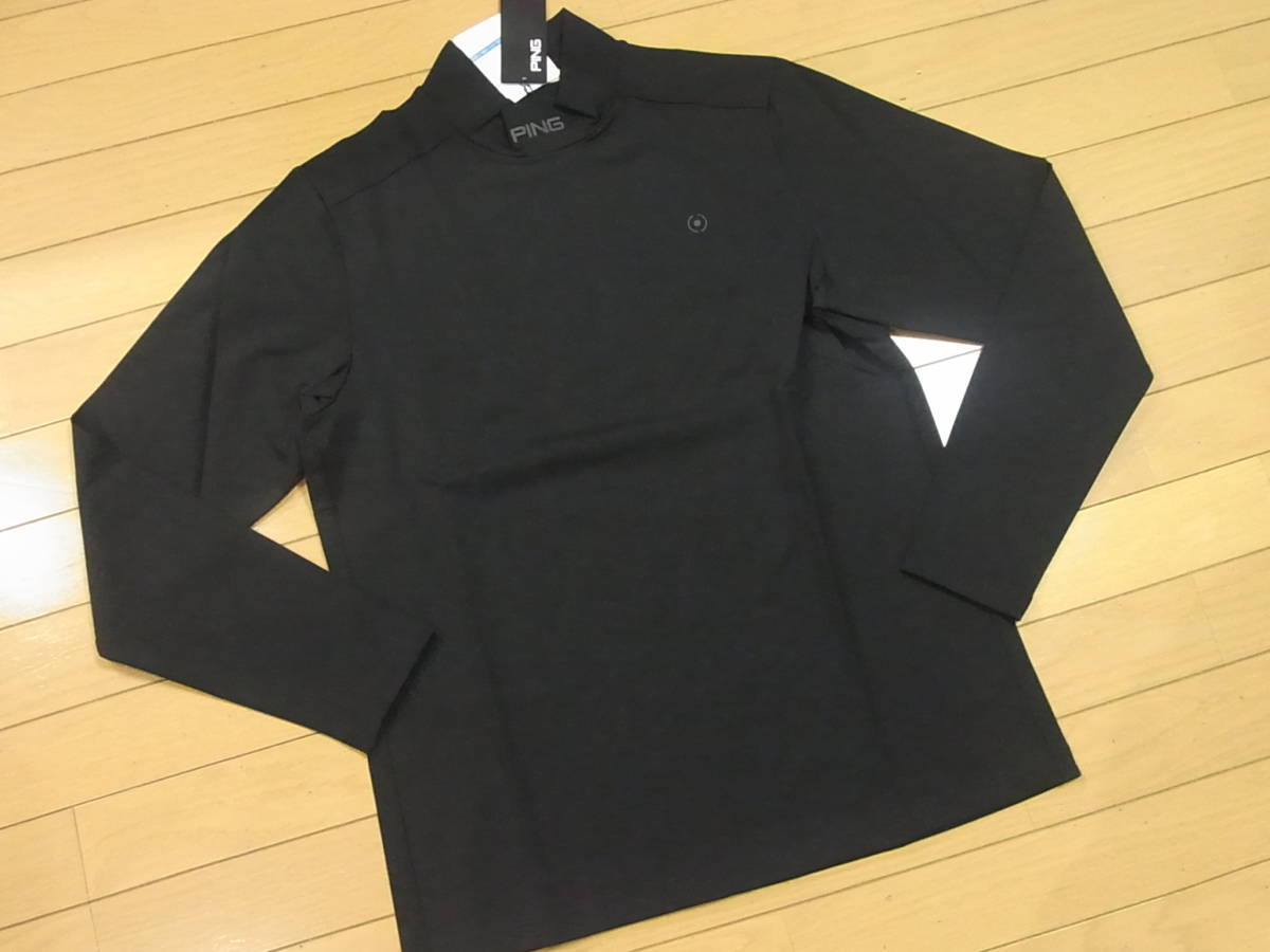〓☆新品タグ付 PINGピンゴルフ 吸水速乾＆接触冷感 長袖モックシャツ