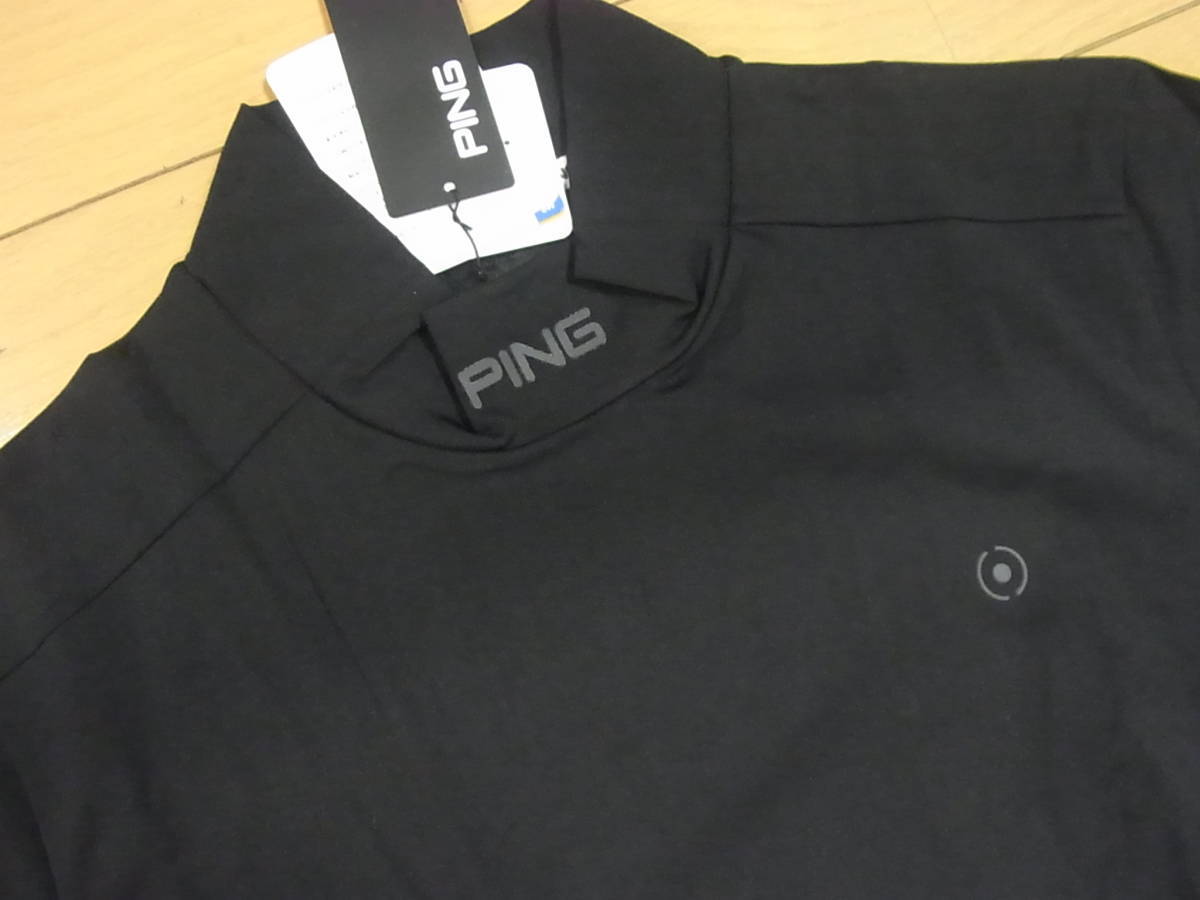 〓☆新品タグ付 PINGピンゴルフ 吸水速乾＆接触冷感 長袖モックシャツ