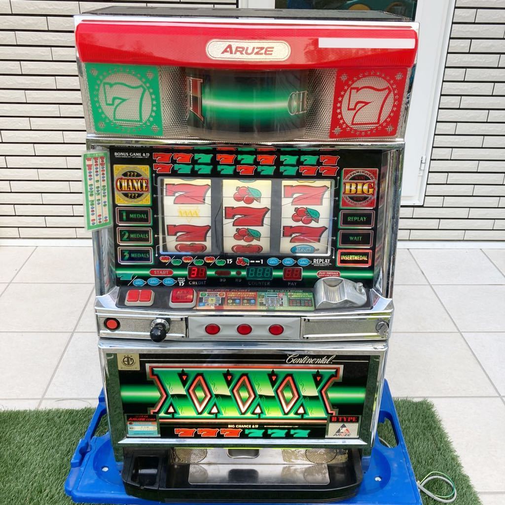 現状品 パチスロ実機 アルゼ コンチ4X 4号機 B+AT機 純増約10枚 爆裂機