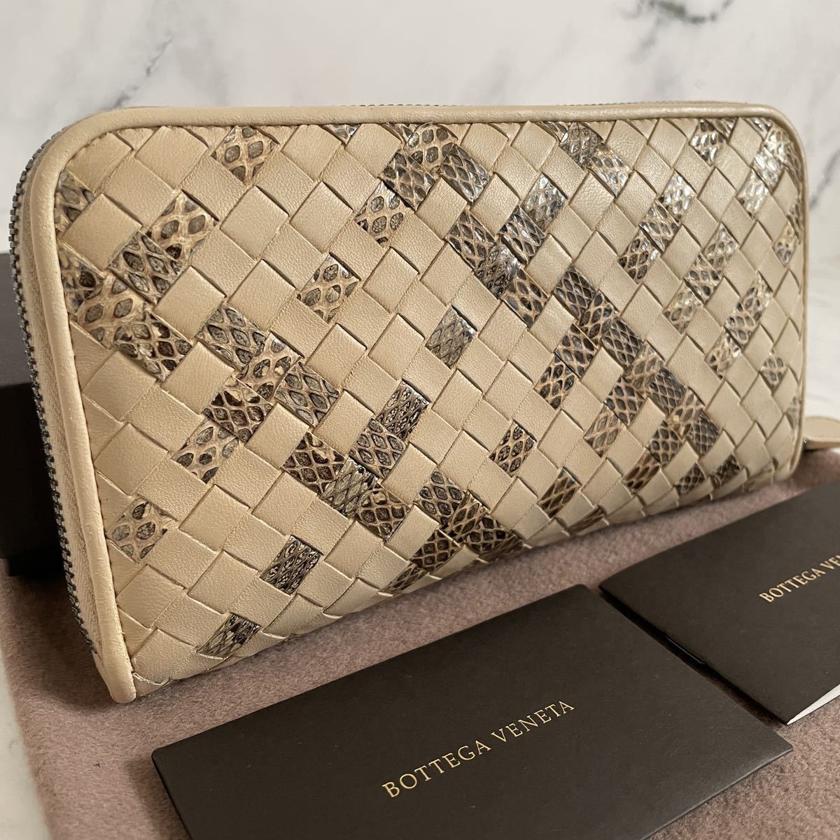 1円～ 極美品 BOTTEGA VENETA レア ボッテガヴェネタ イントレチャート 