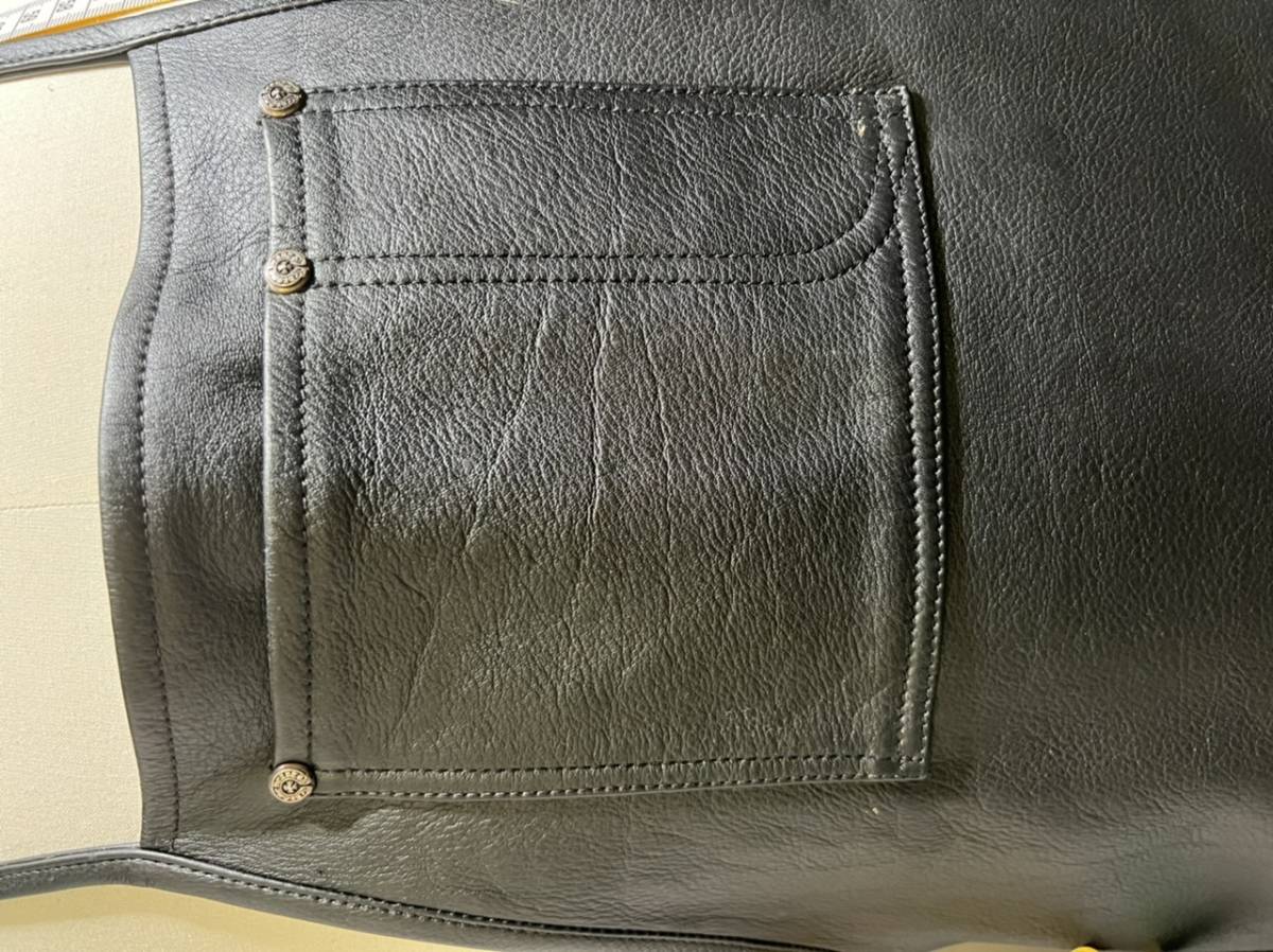 クロムハーツChrome Hearts レザーエプロン レザージャケット(服飾小物