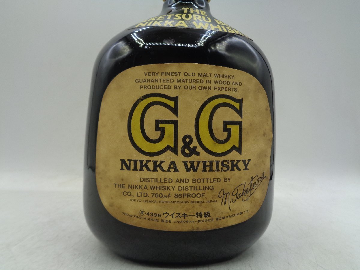 飲料・酒 NIKKA ニッカ G＆G 竹鶴 ブレンデッド ウイスキー 希少酒 古