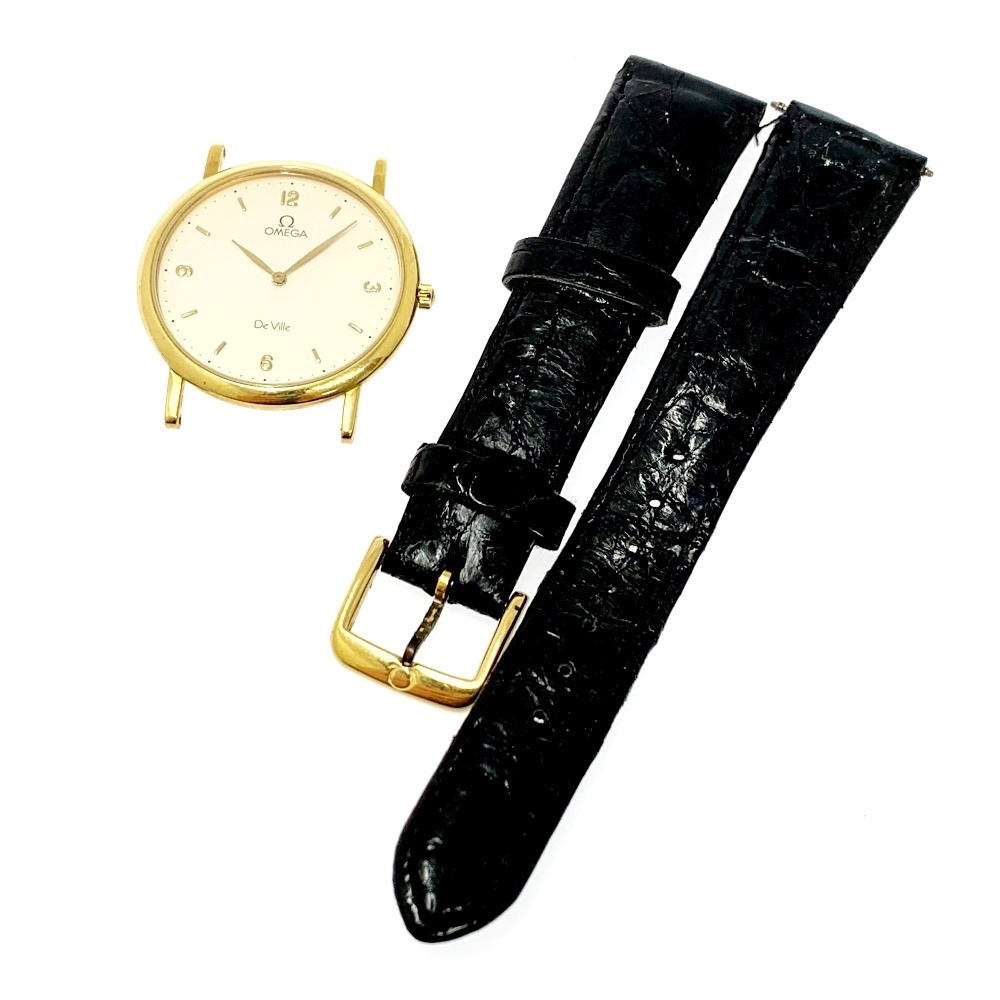 1円スタート】【希少】 OMEGA オメガ デビル 18K YG 金無垢 総重量28.0