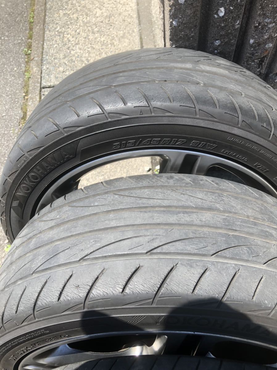 トヨタ アルテッツァ純正 17インチアルミ　215/45R17 バリ山4本セット トヨタ アルテッツァ純正 17インチアルミ 215/45R17 バリ山4本セット