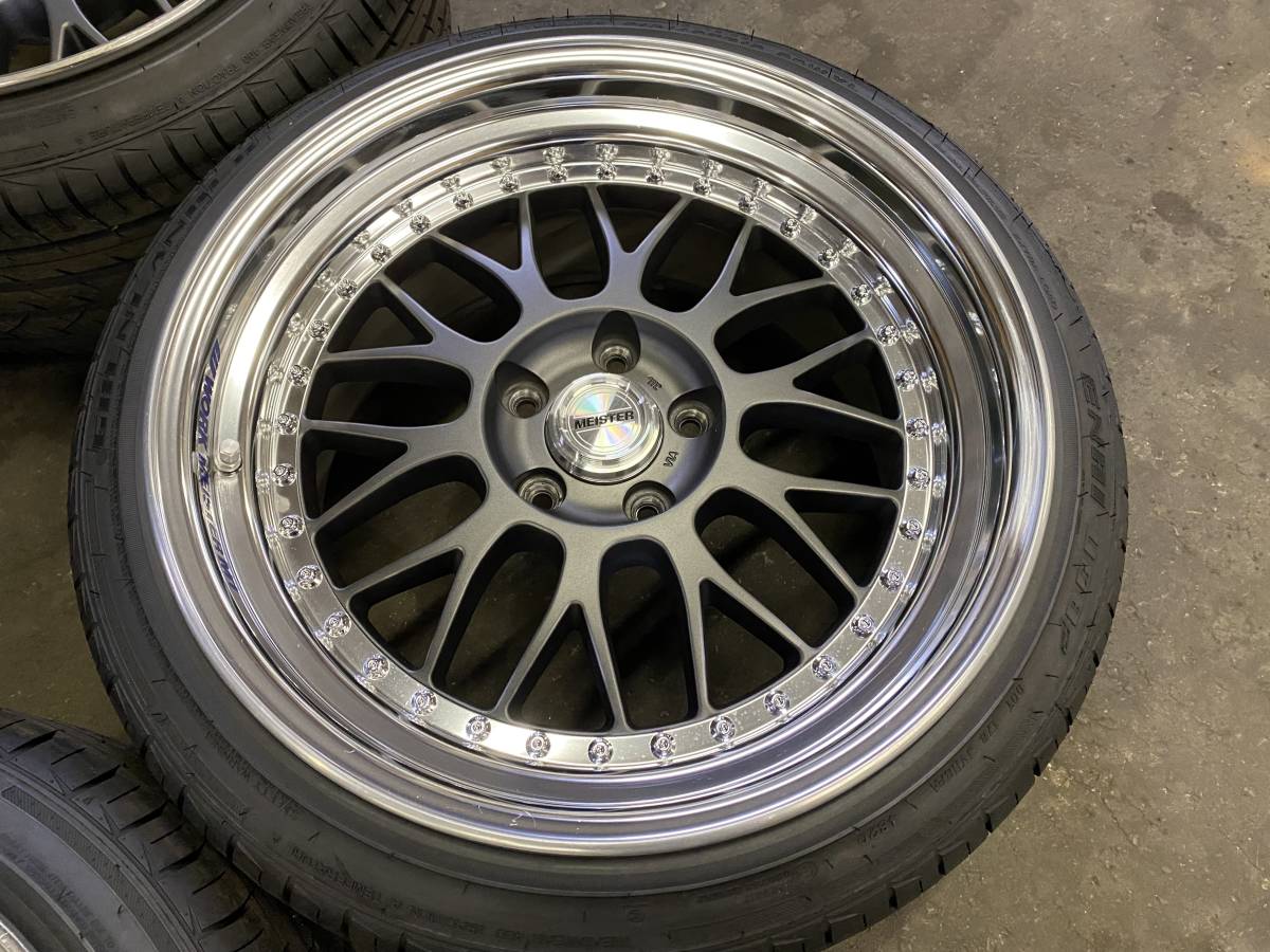 深リム】WORK MEISTER M1 18インチ 9.5J+32 9.5J＋7 114.3 5穴 4本(5穴 