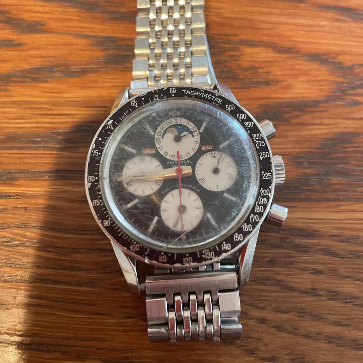ユニバーサルジュネーブ UNIVERSAL GENEVE トリコンパックス トリカレ 