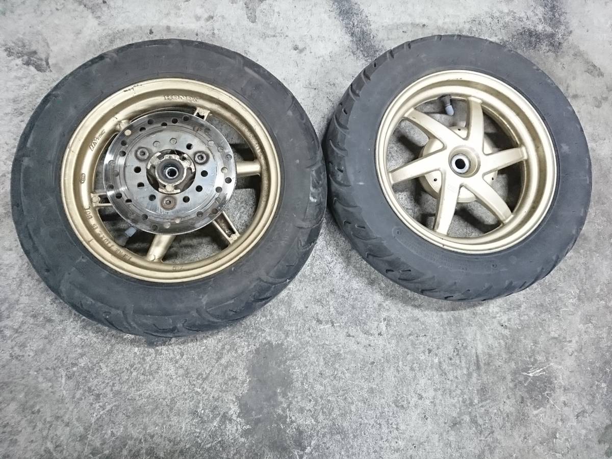 こた ☆ライブディオZX(AF35)金ホイール ホイール前後セット ZX AF35 HONDA