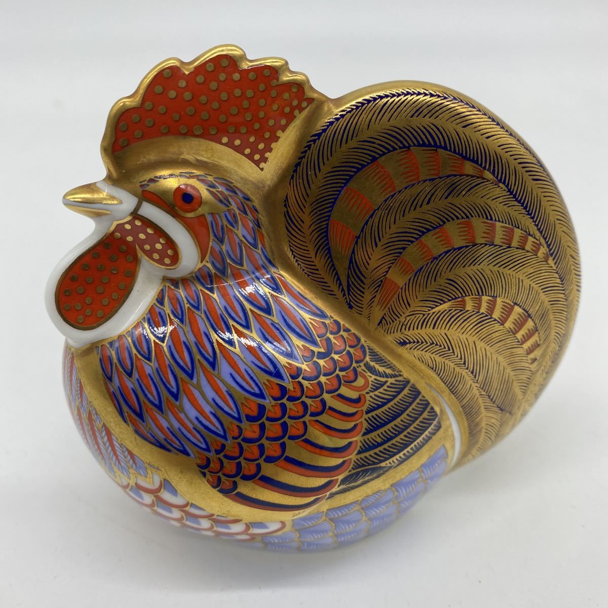 ロイヤルクラウンダービーのフィギュリン 鶏 【公式通販】