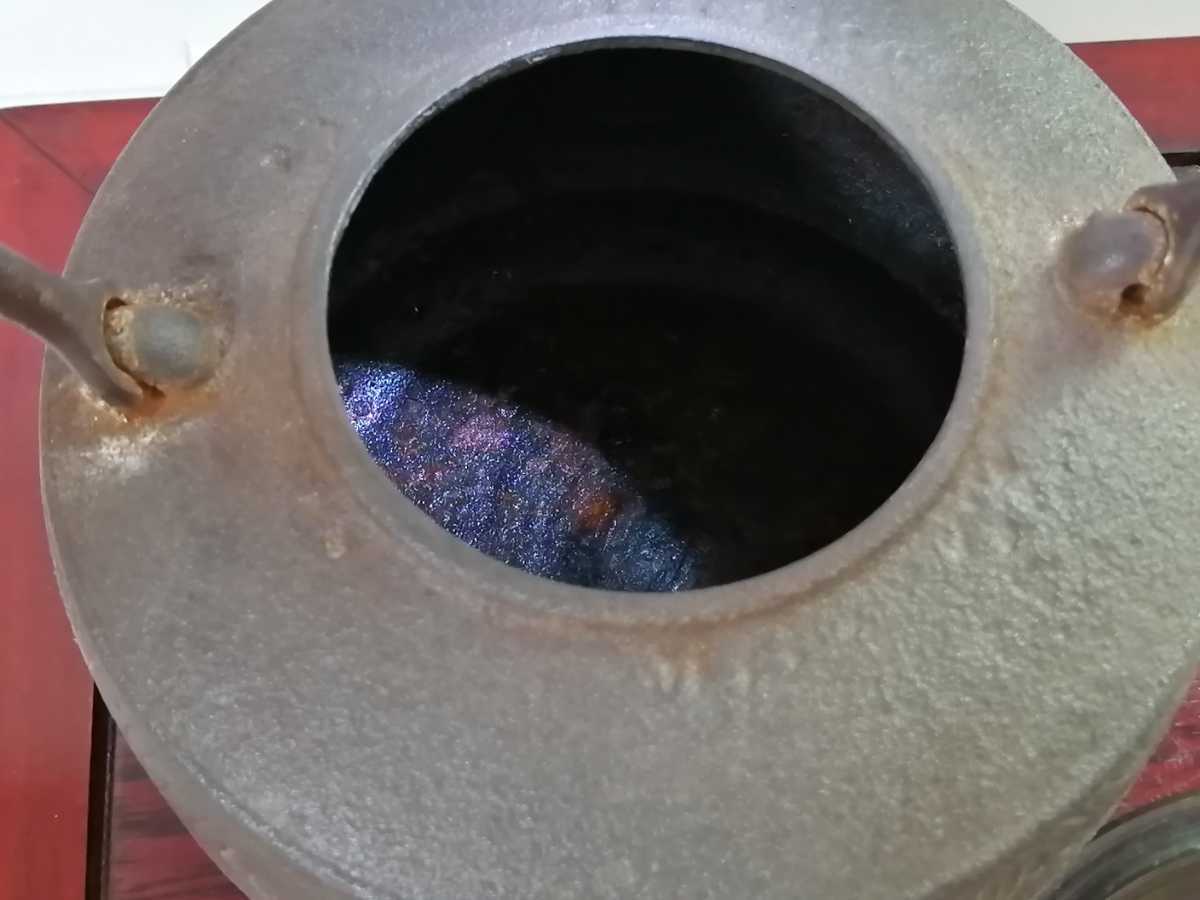 釜師 金森紹栄 造鉄瓶 斑銅蓋 梅花摘 砂鉄 茶道具 急須 検索