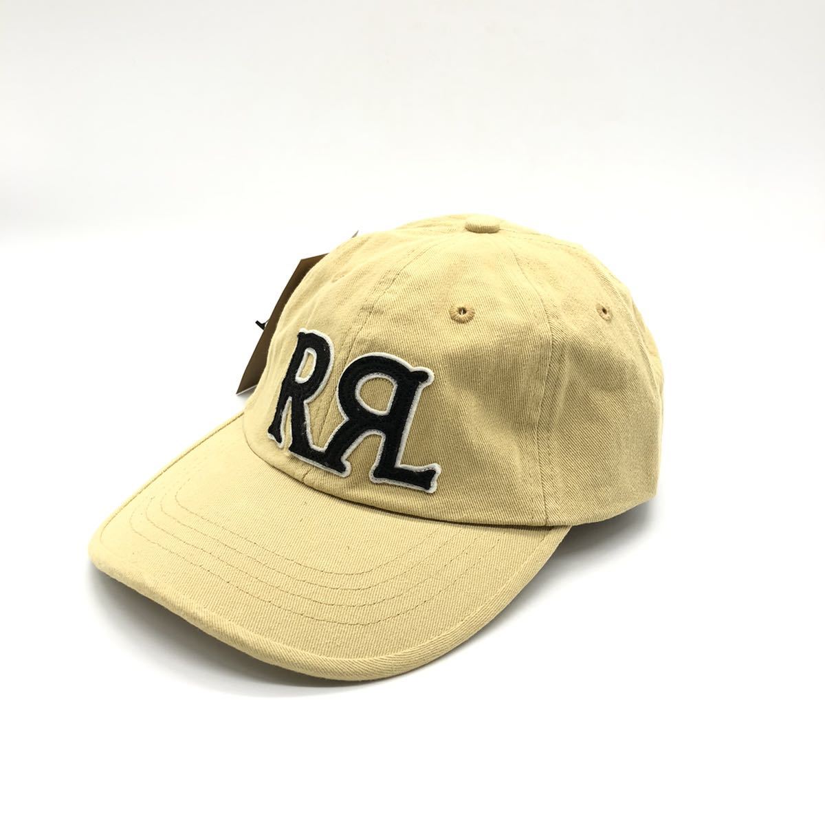 1円スタート！】新品タグ付き！ DOUBLE RL ロゴ キャップ 色:カーキ