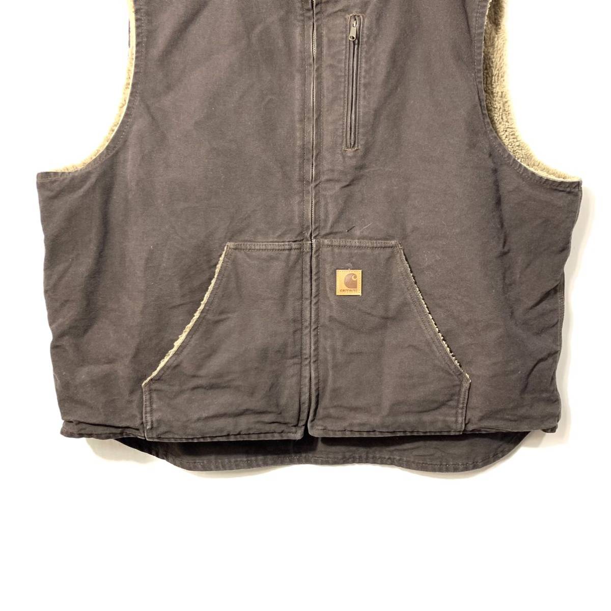□ 90s 90年代 Carhartt カーハート ワンポイント ロゴ フルジップ