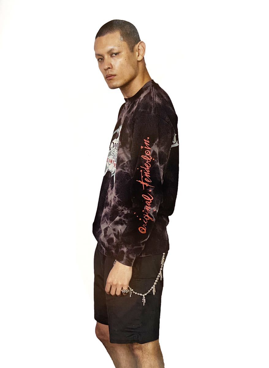 TENDERLOIN TEE L/S ACID PC テンダーロイン ロンT Tシャツ 加工 