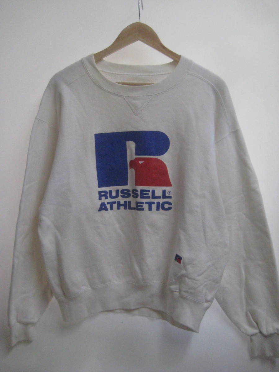 一点物!! RUSSELL ATHLETIC ラッセルアスレチック ビッグロゴ スウェット MADE IN USA 希少 サイズ M