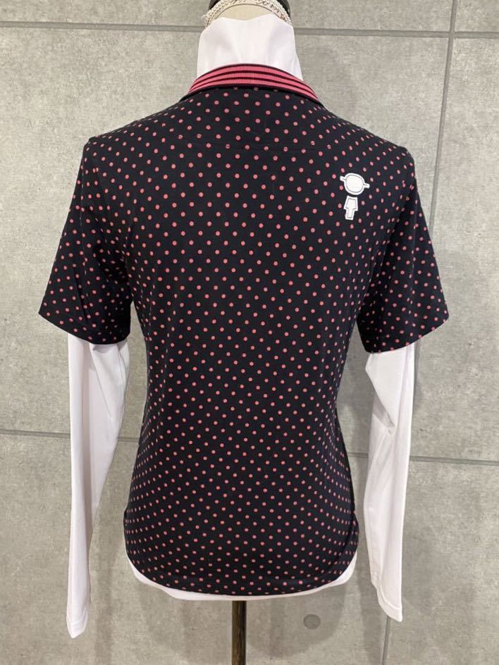 超キュート Picone ピッコーネ 重ね着風 長袖 ポロシャツ ハイネック ドット ブラック ピンク サイズ レディース ゴルフウェア 新規 シャツ 売買されたオークション情報 Yahooの商品情報をアーカイブ公開 オークファン Aucfan Com