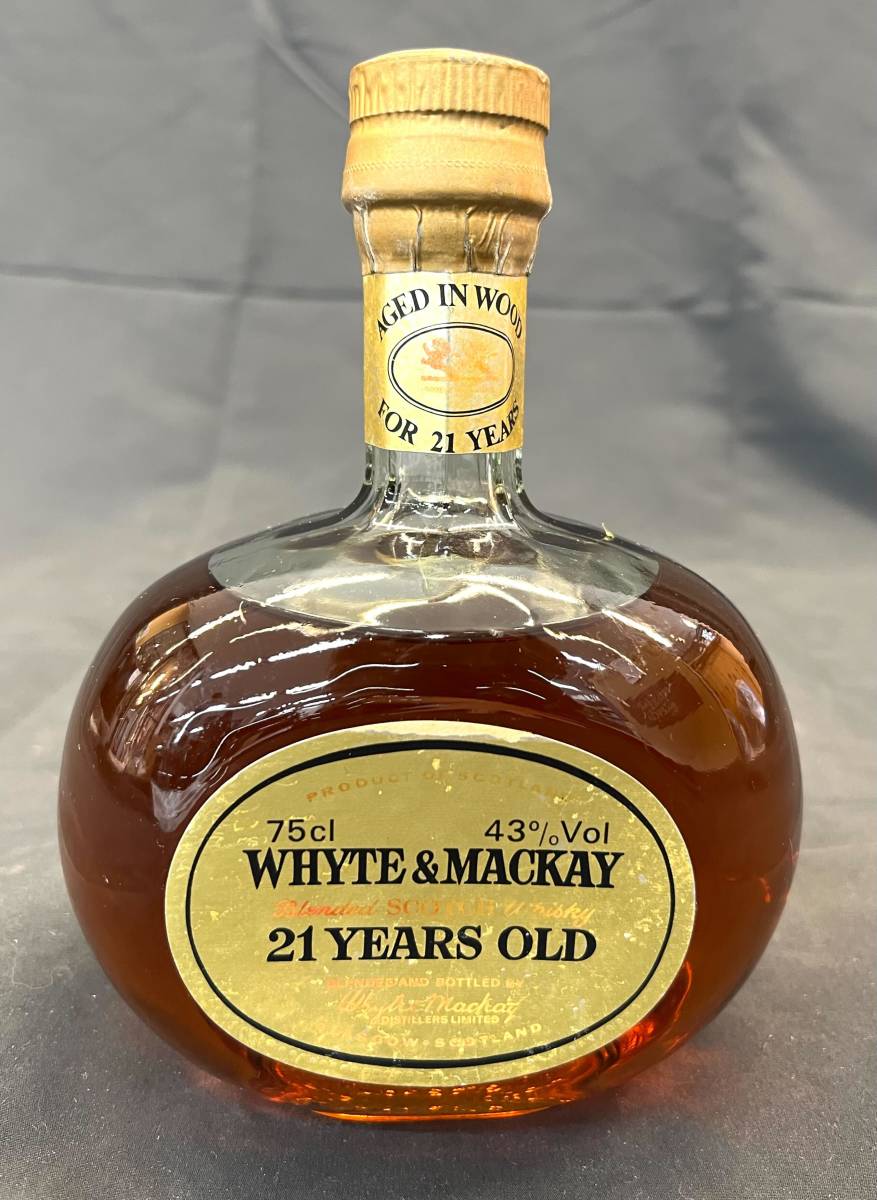 未開封・古酒】WHYTE & MACKAY 21年3本セット（箱付） 未開封・古酒