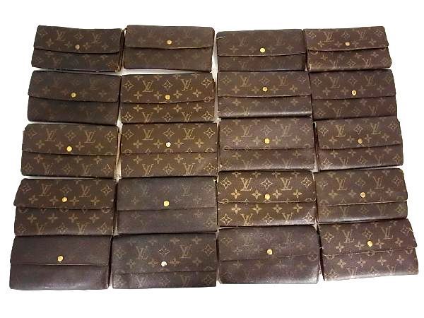 1円 LOUIS VUITTON ルイヴィトン モノグラム 二つ折り 三つ折り 長財布 ウォレット メンズ レディース 20点セット まとめ売り X7564UU
