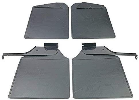 【送込・未使用】 ディフェンダー 110 130 マッドフラップ 前後セット 金具付 マッドガード 泥除け ランドローバー