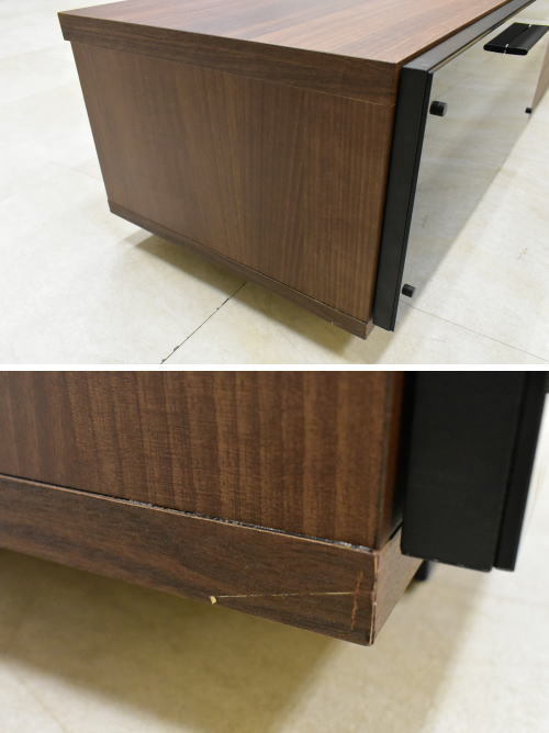 アルダー無垢 テレビボード 完成品 0 MINT テレビボード「マルク」木部:ウォールナット材⁄天板:セラミック QD27H=【地域限定送料無料 未使用品 1円~】アルダー無垢国産ワイドテレビボード 幅180cm【日本製ローボードTV台outlet家具赤字覚悟】