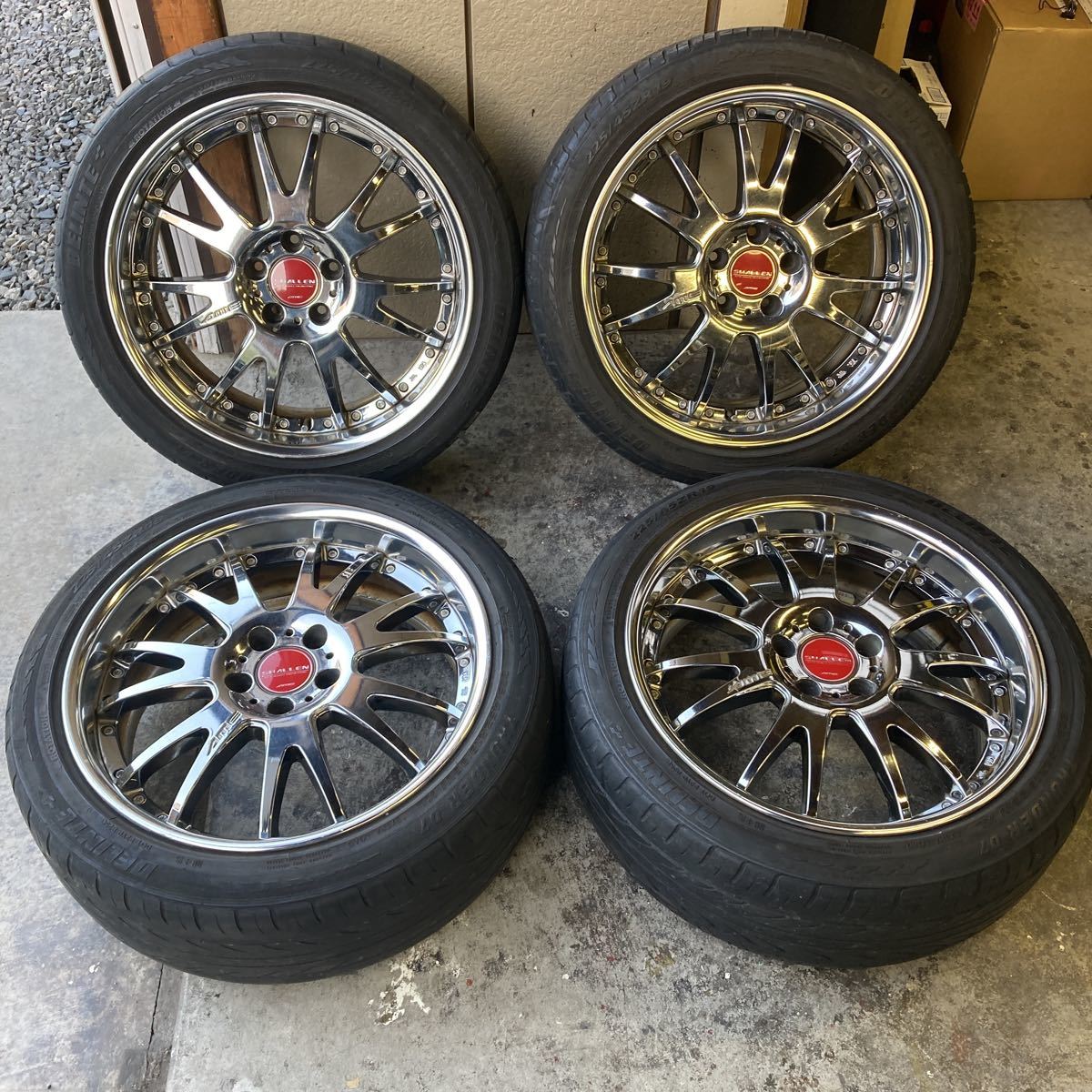 AME シャレン 19インチ - 8J 114.3 SHALLEN Yahoo!オークション 8j 5穴 