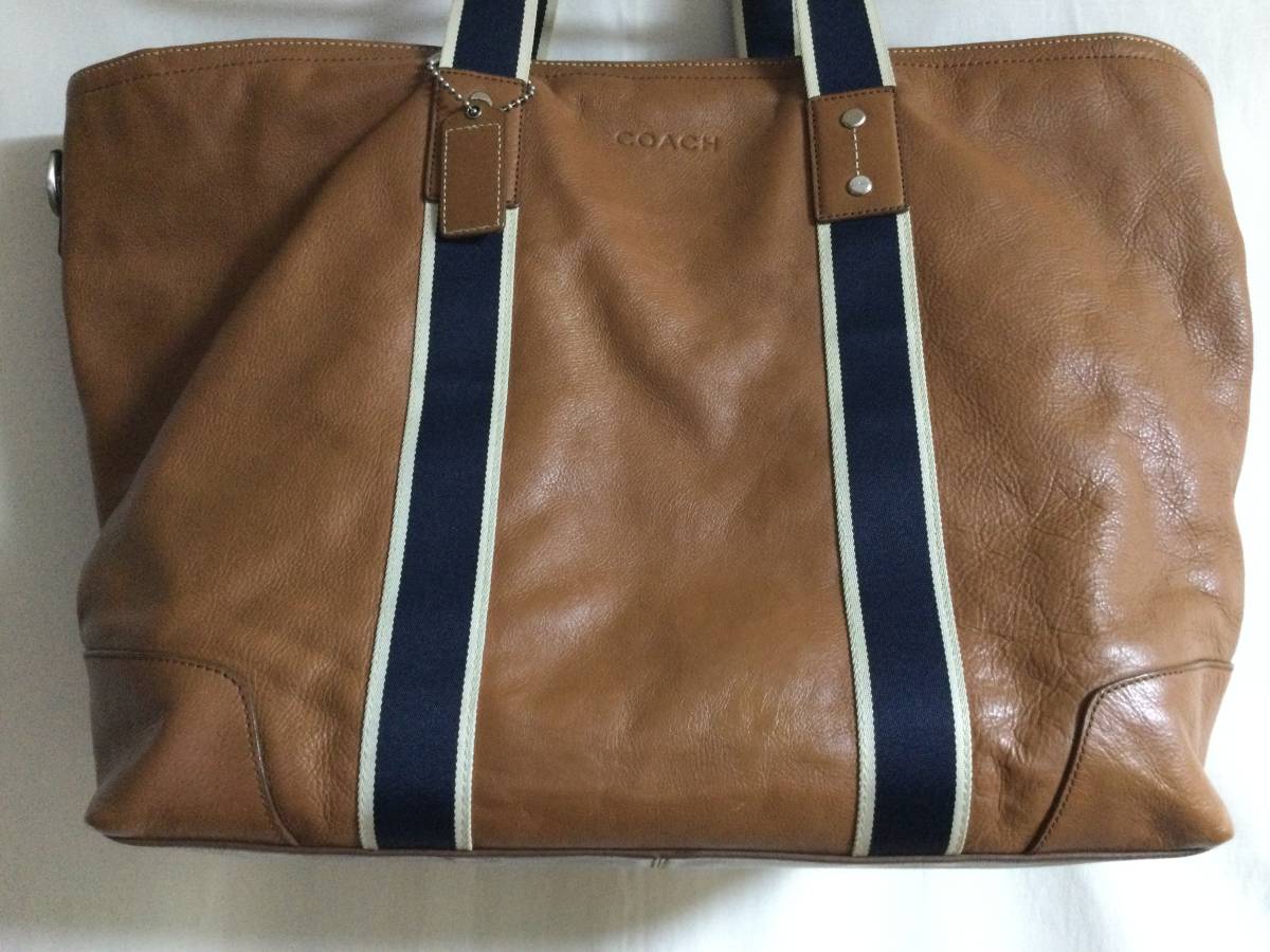 HOT，品質保証 COACH コーチ バッグ ビジネス ショルダー レザー 美品