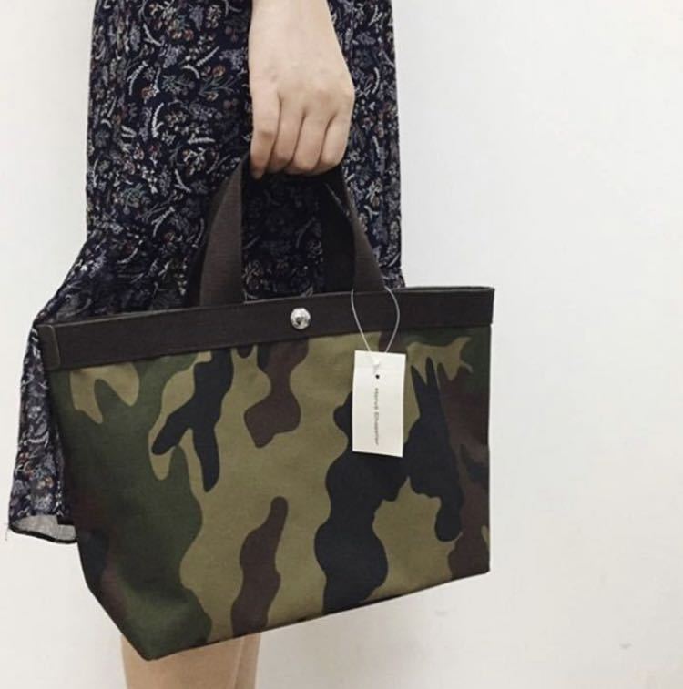 最安値，品質保証 Herve Chapelier エルベシャプリエ 704W コーデュラスクエアトートB5サイズ M ハンドバッグ フォーレット 迷彩柄 &times;モカ(エルベシャプリエ)｜売買されたオークション情報、yahooの商品情報をア エルベシャプリエ