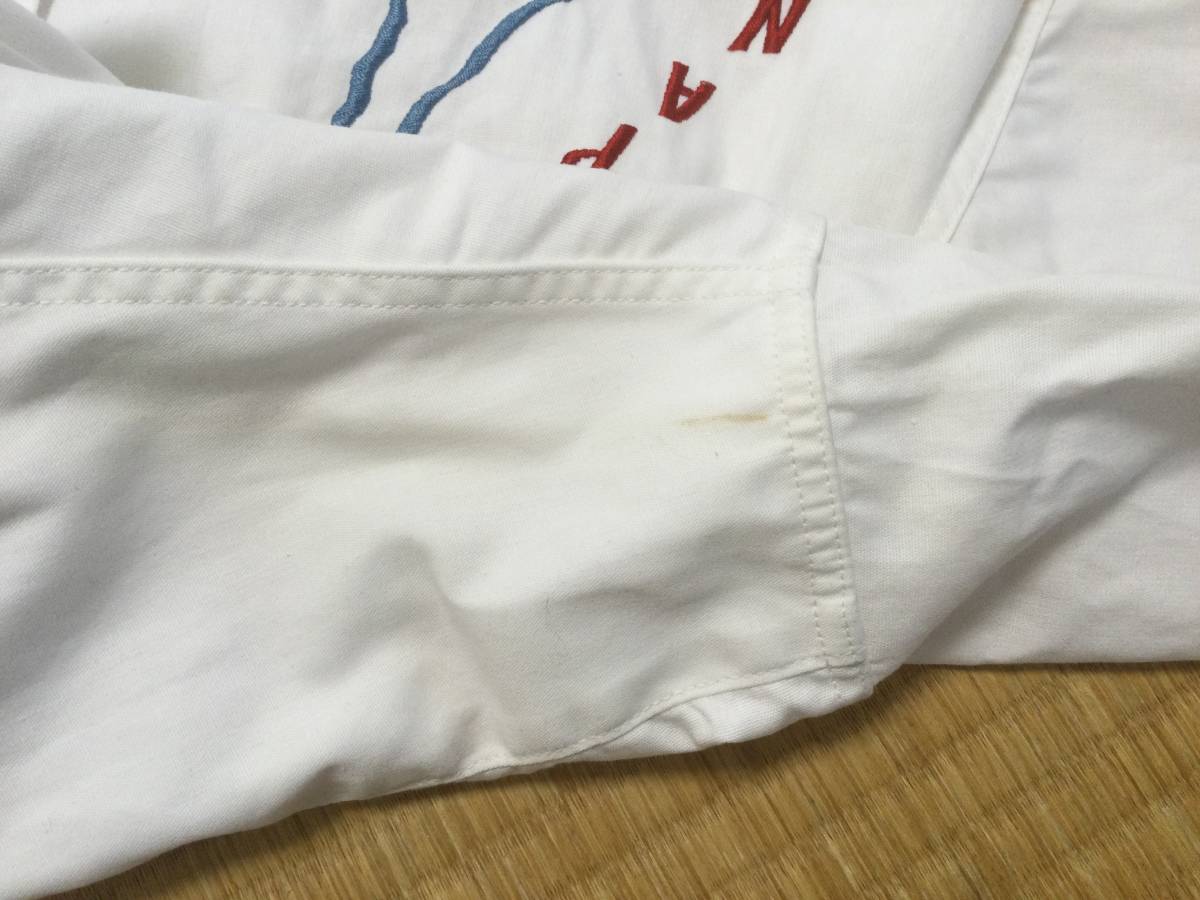 ウエアハウス ボーリングシャツ【Ｌ】 ウェアハウス Warehouse 刺繍 ボウリング シャツ サイズL 白 ホワイト