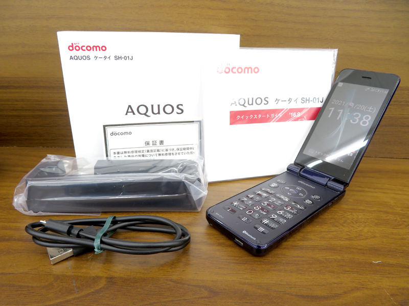 docomo NTTドコモ SH-01J AQUOSケータイ ブルーブラック 2016年発売
