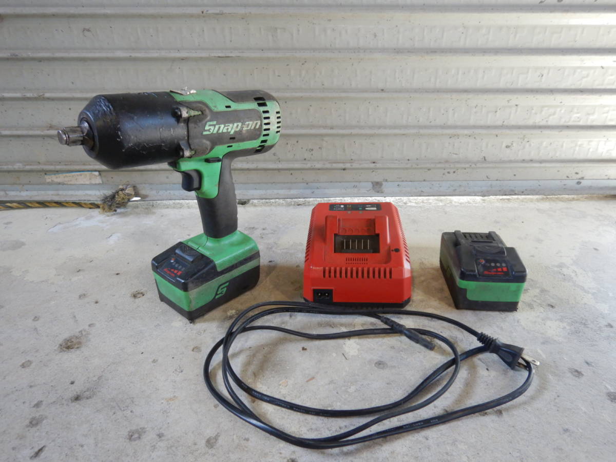 スナップオン snap-on 電動インパクトレンチ 充電器・バッテリー付き 