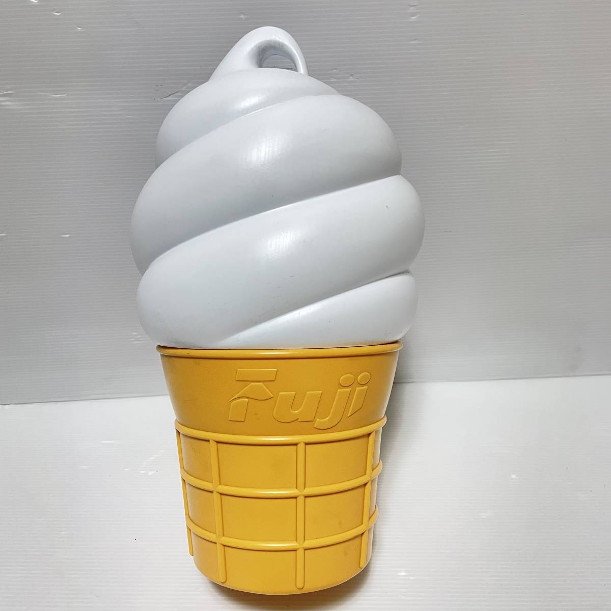 Fuji フジ ソフトクリーム 非売品 置物 ノベルティ 昭和 レトロ Fuji ソフトクリーム 置物 看板 店舗 店頭 ディスプレイ インテリア