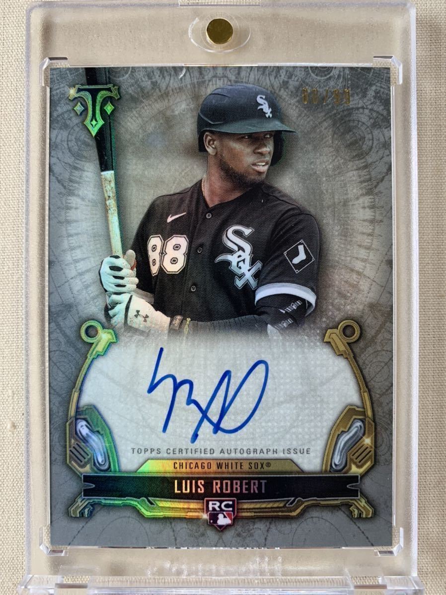 2020 TOPPS TRIPLE THREADS Rookie Autographs #RAC-LR LUIS ROBERT #80/99
