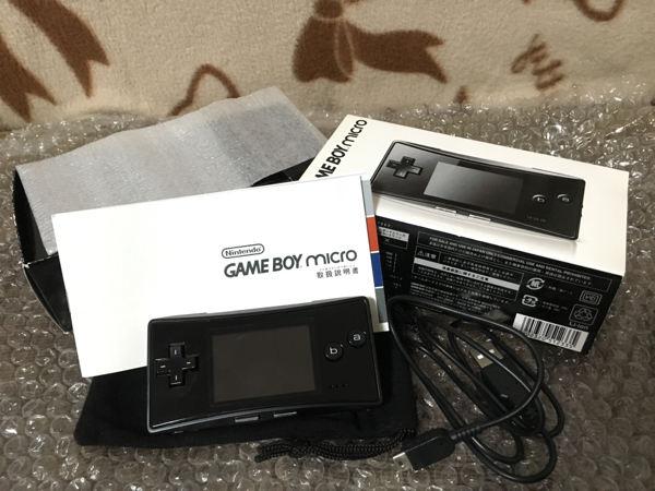 Nintendo Gameboy Micro Black Console ゲームボーイミクロ 黒 Gameboy