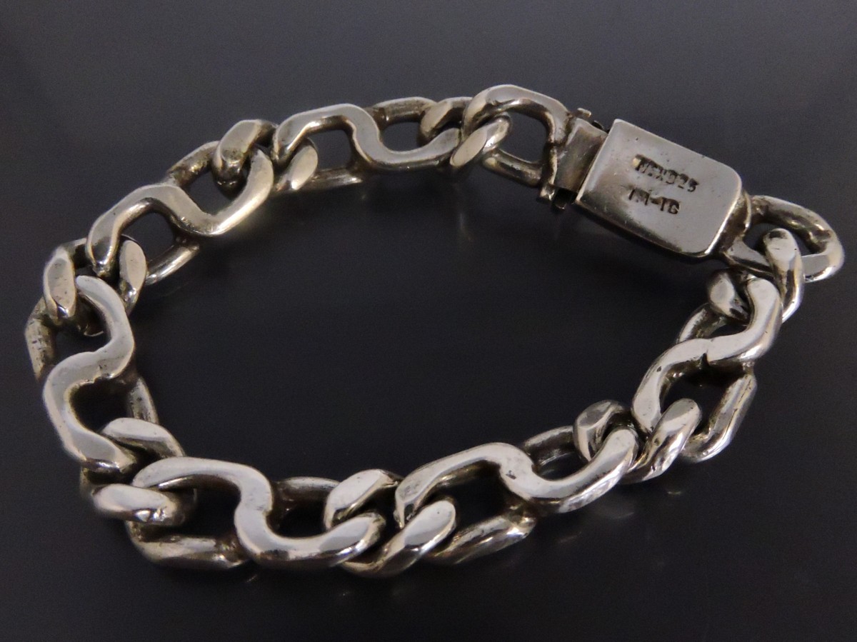 シルバー925 ブレスレット 0 喜平ブレスレット ⁄メキシカン メンズ 